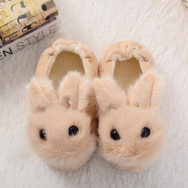 Shoes Yellow / 8 Kids Cotton Home Slippers