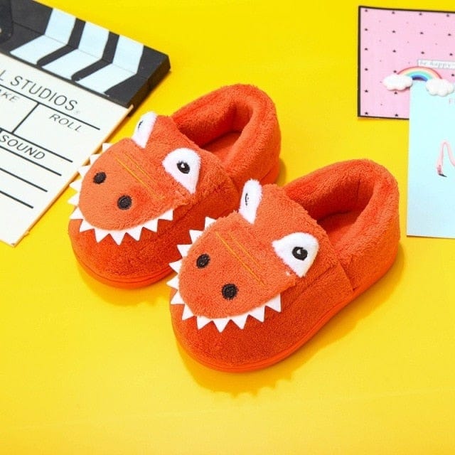 Shoes Red / 140(Insole 13 cm) Kids Crocodile Warm Slippers