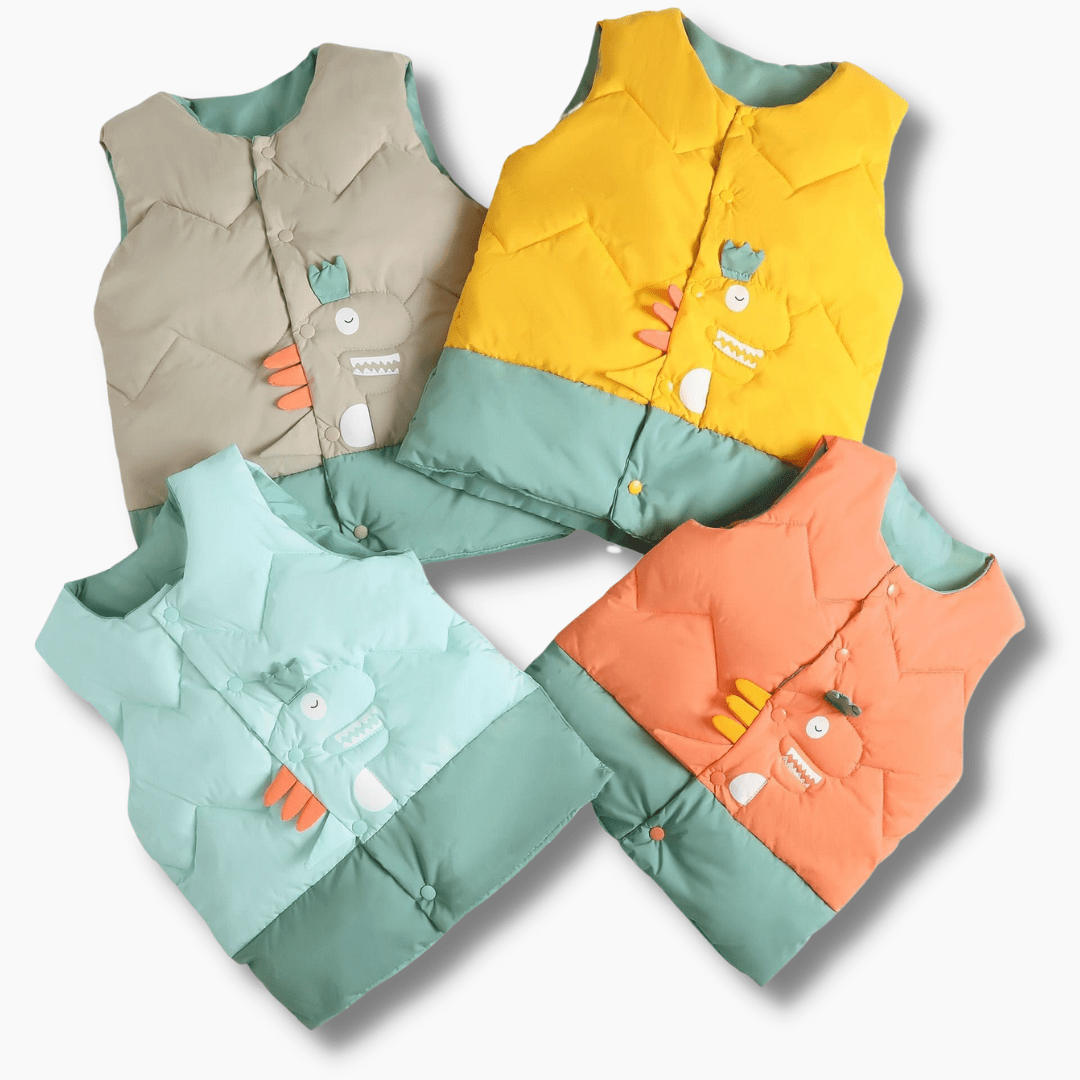 Kids Dino Puffer Vest
