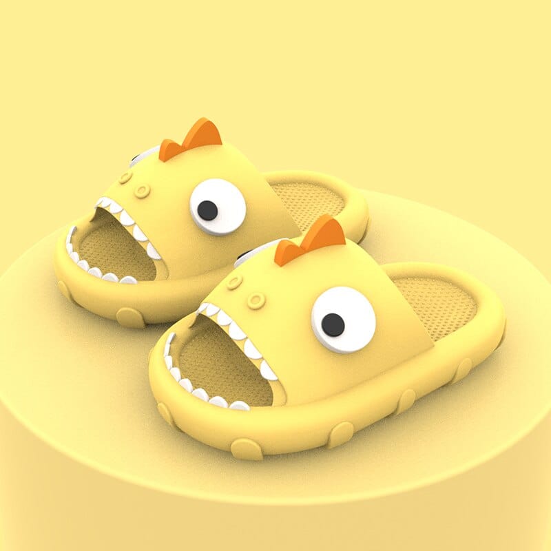 Slippers Yellow / 17(Insole 170mm) / China Kids Dinosaur Slippers