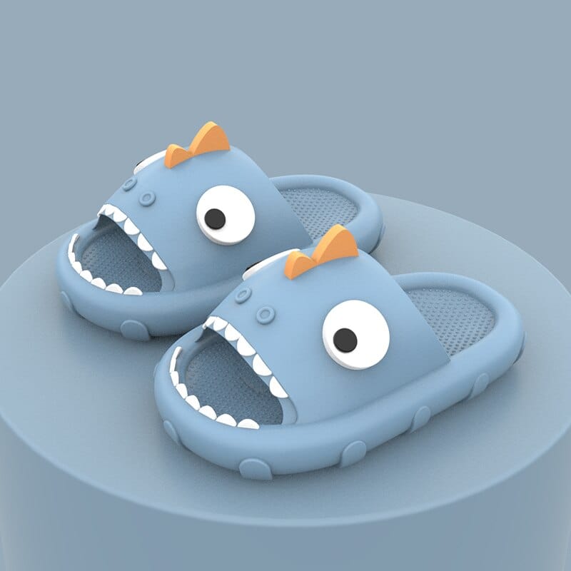 Slippers Blue / 17(Insole 170mm) / China Kids Dinosaur Slippers