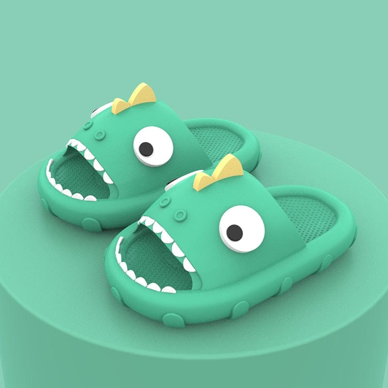 Slippers Green / 17(Insole 170mm) / China Kids Dinosaur Slippers