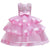 Kids Elegant Pearl Cake Princess Dress