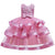 Kids Elegant Pearl Cake Princess Dress