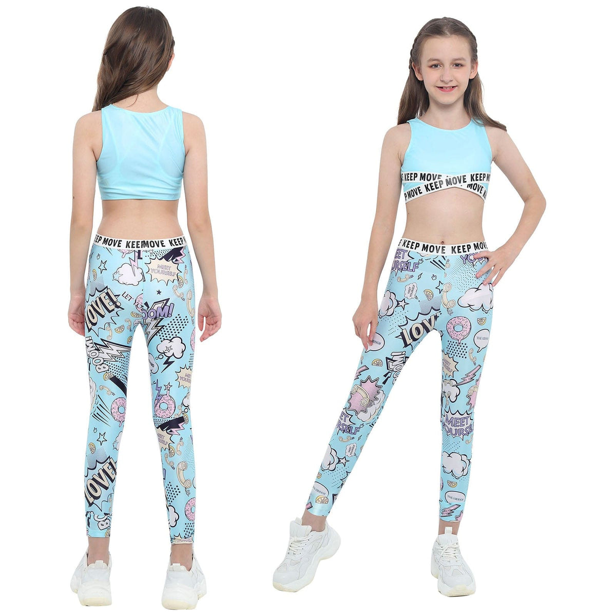 Kids Girls workout outfit