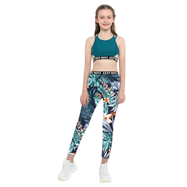 Blue B / 16 Kids Girls workout outfit