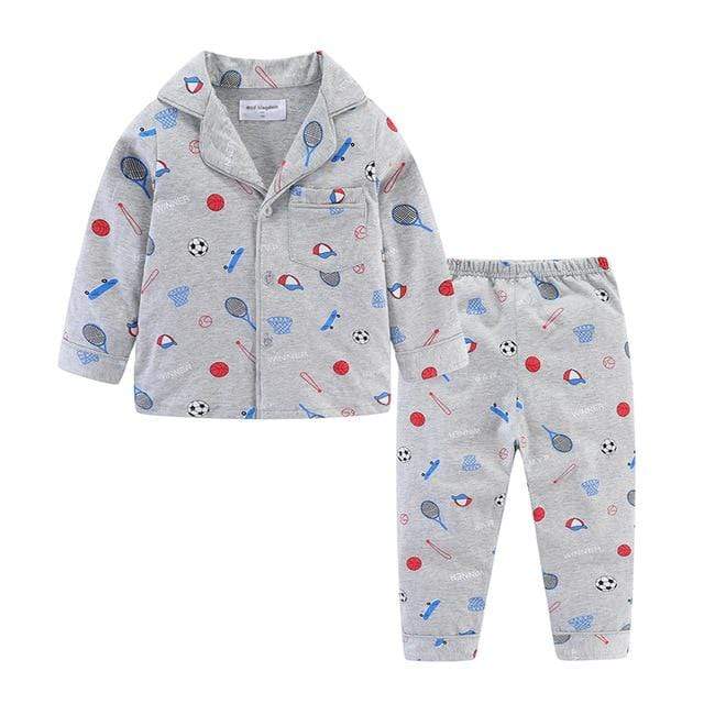 Boy's Clothing Gray Ball / 9T / China Kids Pajamas Sleepwear