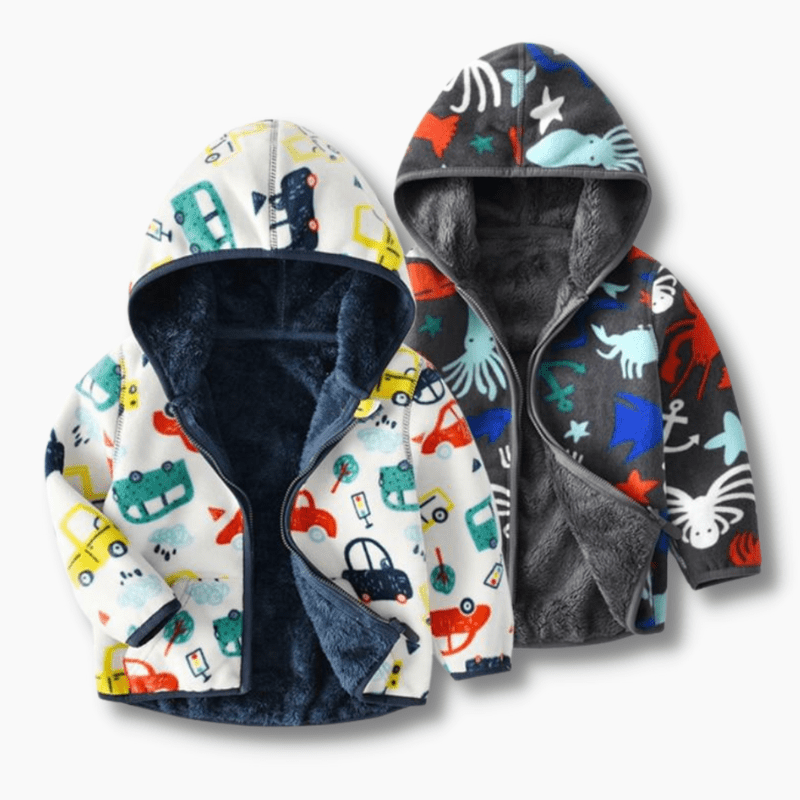 Boy's Clothing Kids Plush Jacket