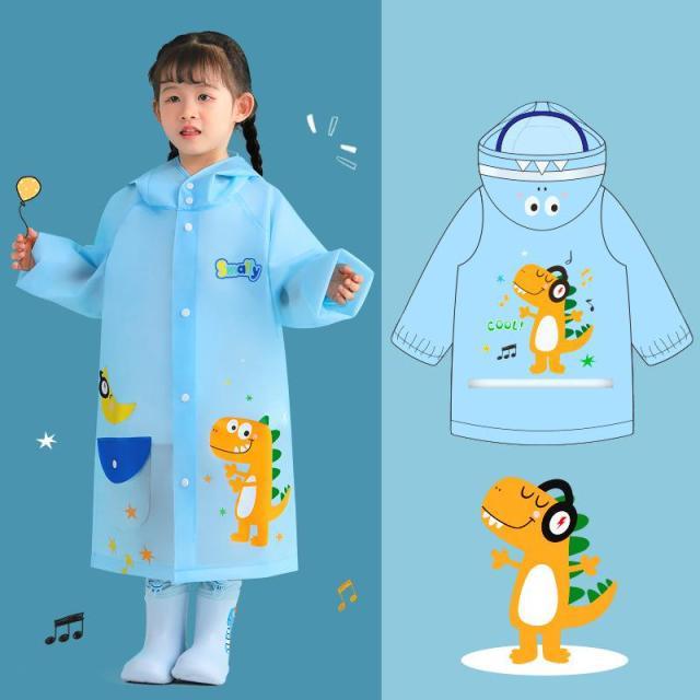 Girl's Clothing picture color / S-M(90-105CM) Kids Raincoat Waterproof