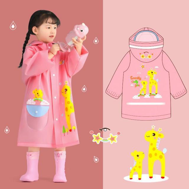 Girl's Clothing picture color 14 / S-M(90-105CM) Kids Raincoat Waterproof
