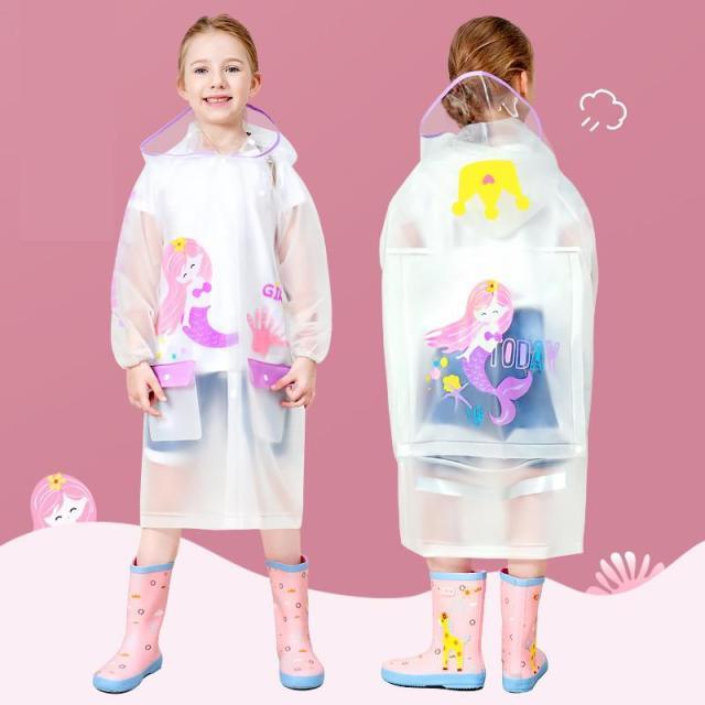 Girl's Clothing picture color 13 / S-M(90-105CM) Kids Raincoat Waterproof