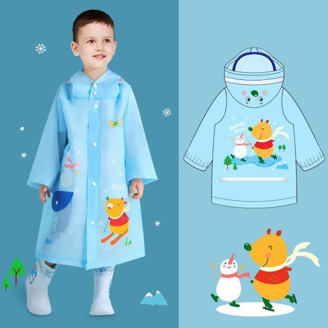 Girl's Clothing picture color 4 / 2XL(120-130CM) Kids Raincoat Waterproof