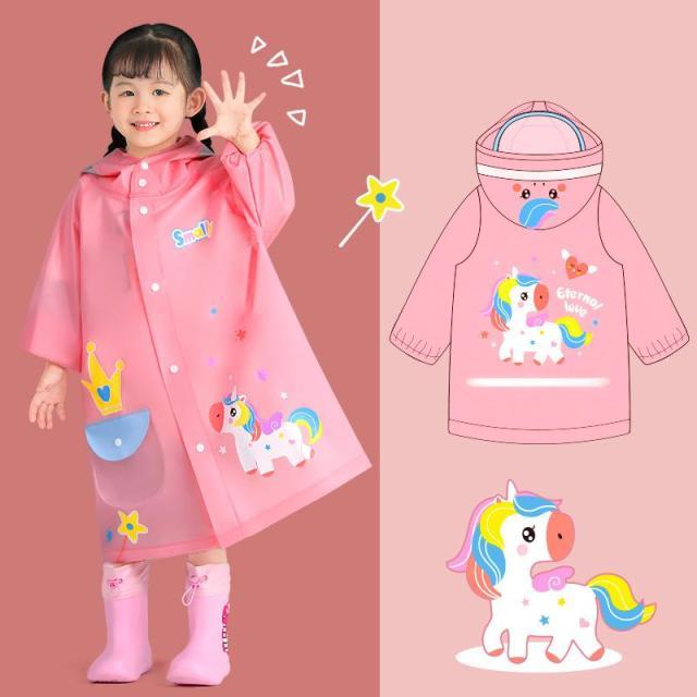 Girl's Clothing picture color 16 / S-M(90-105CM) Kids Raincoat Waterproof