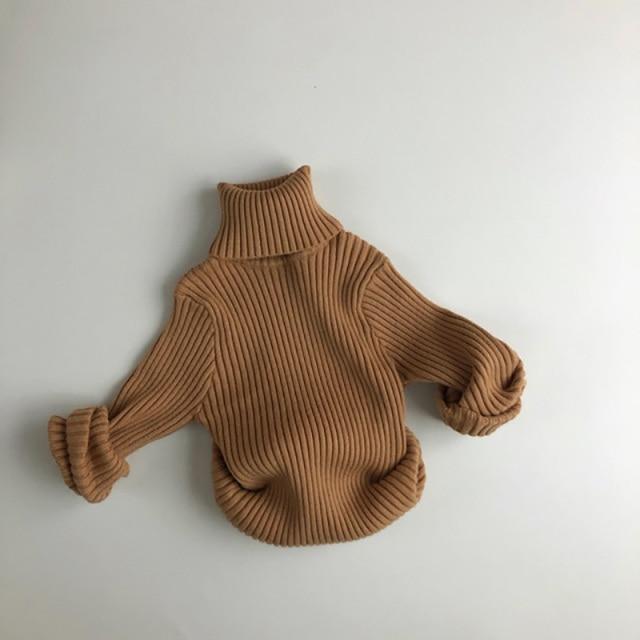 coffee / 140 for 7 Kids Sweaters Solid Girls