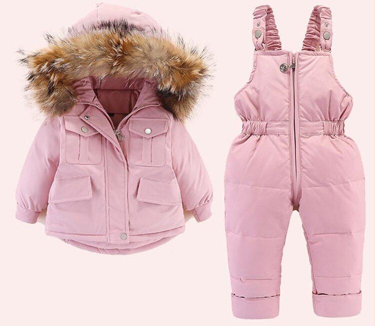 Girl's Clothing Pink / 4T Kids Winter Jumpsuit Set
