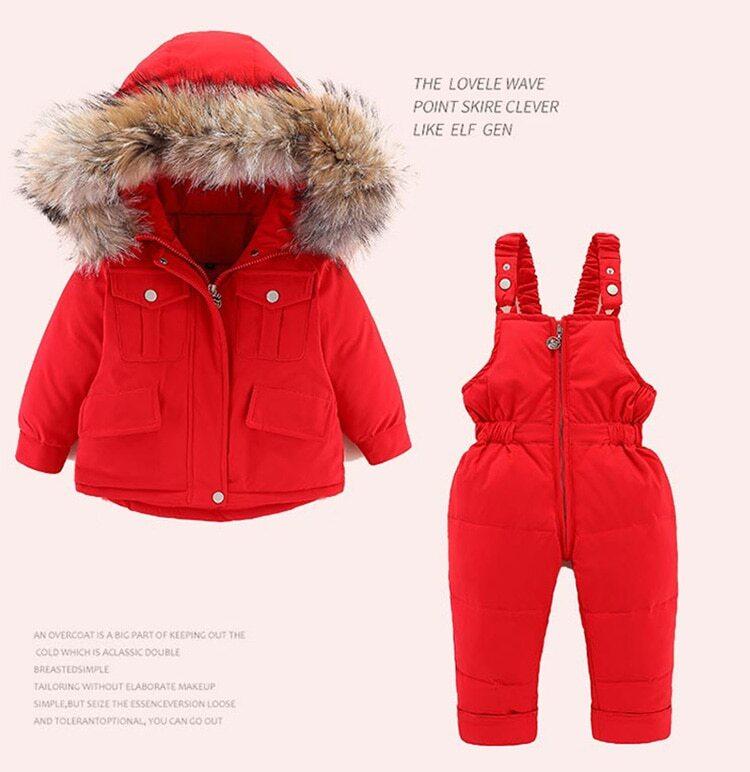 Girl's Clothing Red / 3T Kids Winter Jumpsuit Set