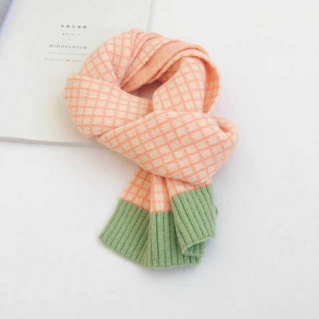 Girl's Clothing orange pink green Kids Woolen Scarf