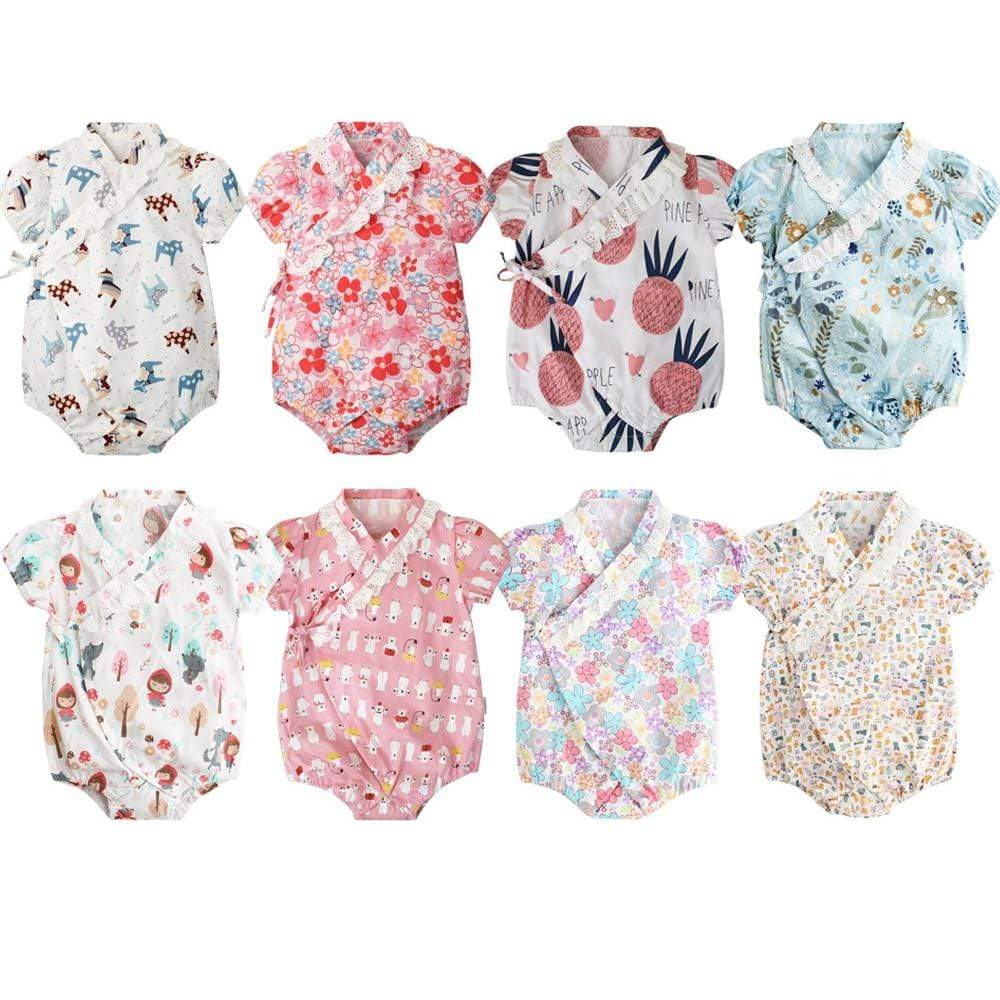 Girl's Clothing Kimono Floral Outfit