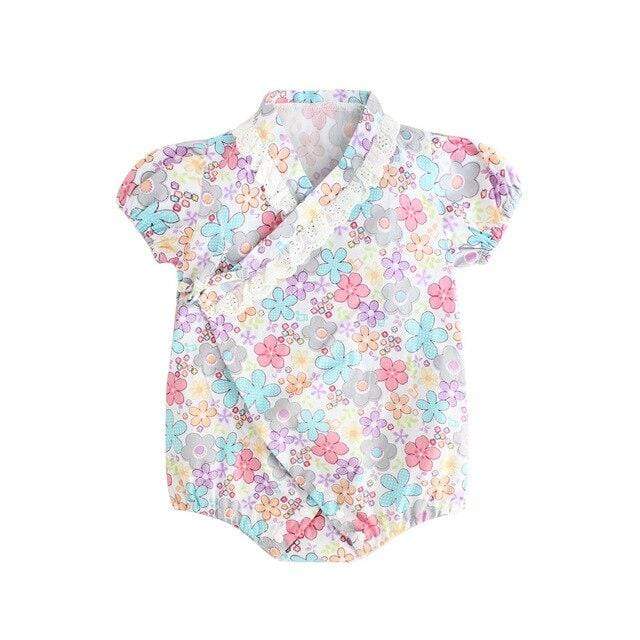 Girl's Clothing F / 6M Kimono Floral Outfit
