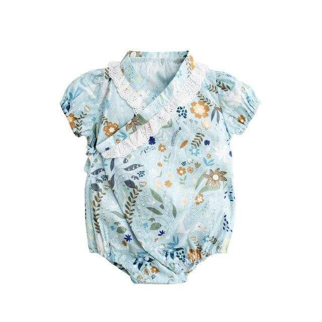 Girl's Clothing Kimono Floral Outfit