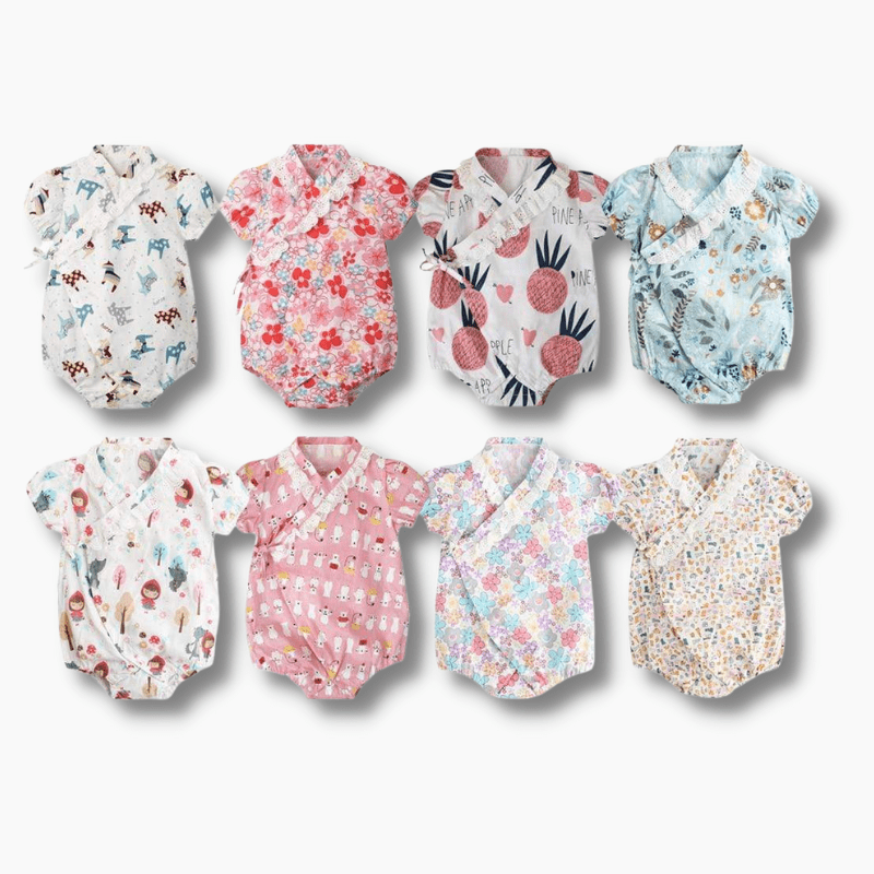 Girl's Clothing Kimono Floral Outfit