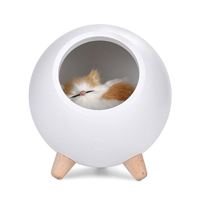 White / United Kingdom Kitten Night Light