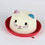 Girl's Clothing Red Kitty Straw Cap