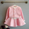 Pink / 7T Knit Set Long Sleeve Sweater