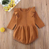 Girl&#39;s Clothing Brown / 12M Knitted Baby Rompers