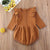 Girl's Clothing Brown / 12M Knitted Baby Rompers