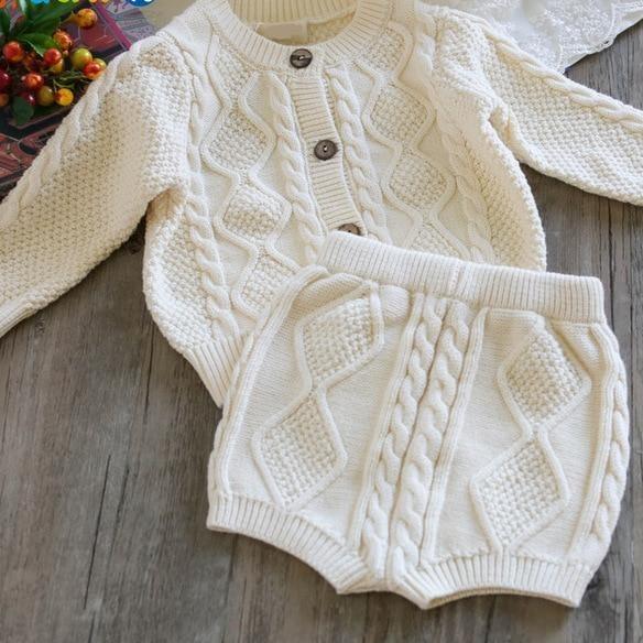 Knitted Baby Sweater Set - Momorii
