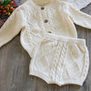 Girl&#39;s Clothing White / 6M Knitted Baby Sweater Set