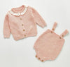 201S03pink / 18M Knitted Bodysuit Suit L