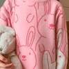Pink / 2T Bunny Knit Sweater