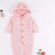 Pink / 6M Knitted Baby Romper