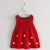 JBB0713 red / 90(6M) Knitted Princess Dress