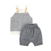Girl&#39;s Clothing 82W798-4 3 / 3M Knitted Sweater + Vest + Short Fashion