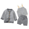 Girl&#39;s Clothing 82W797-798-4 3 / 18M Knitted Sweater + Vest + Short Fashion