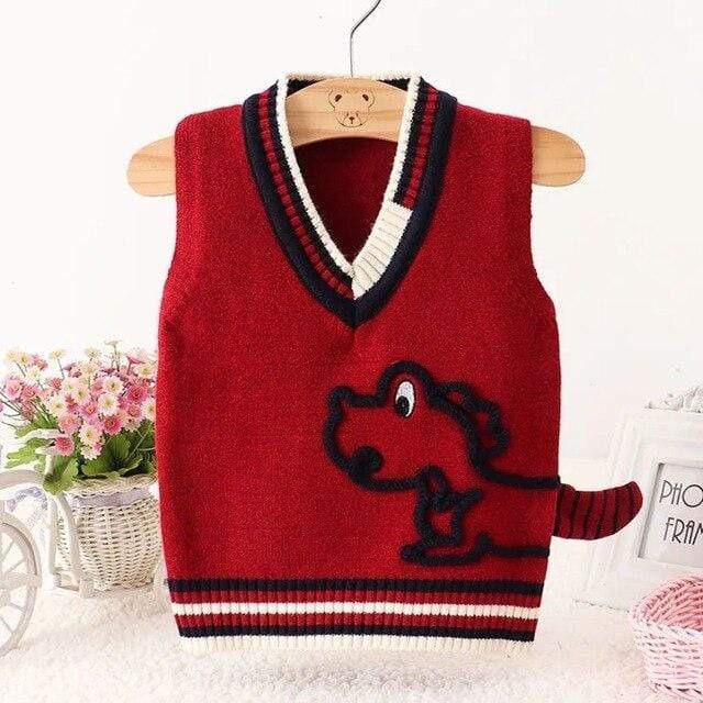 Boy's Clothing A / 3T Knitted Vest Pullover Coat for Kids