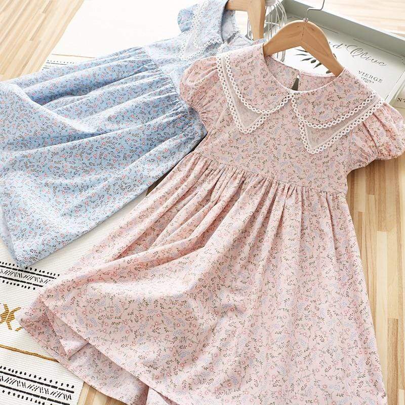 Girl's Clothing Lace Chiffon Flower Dress