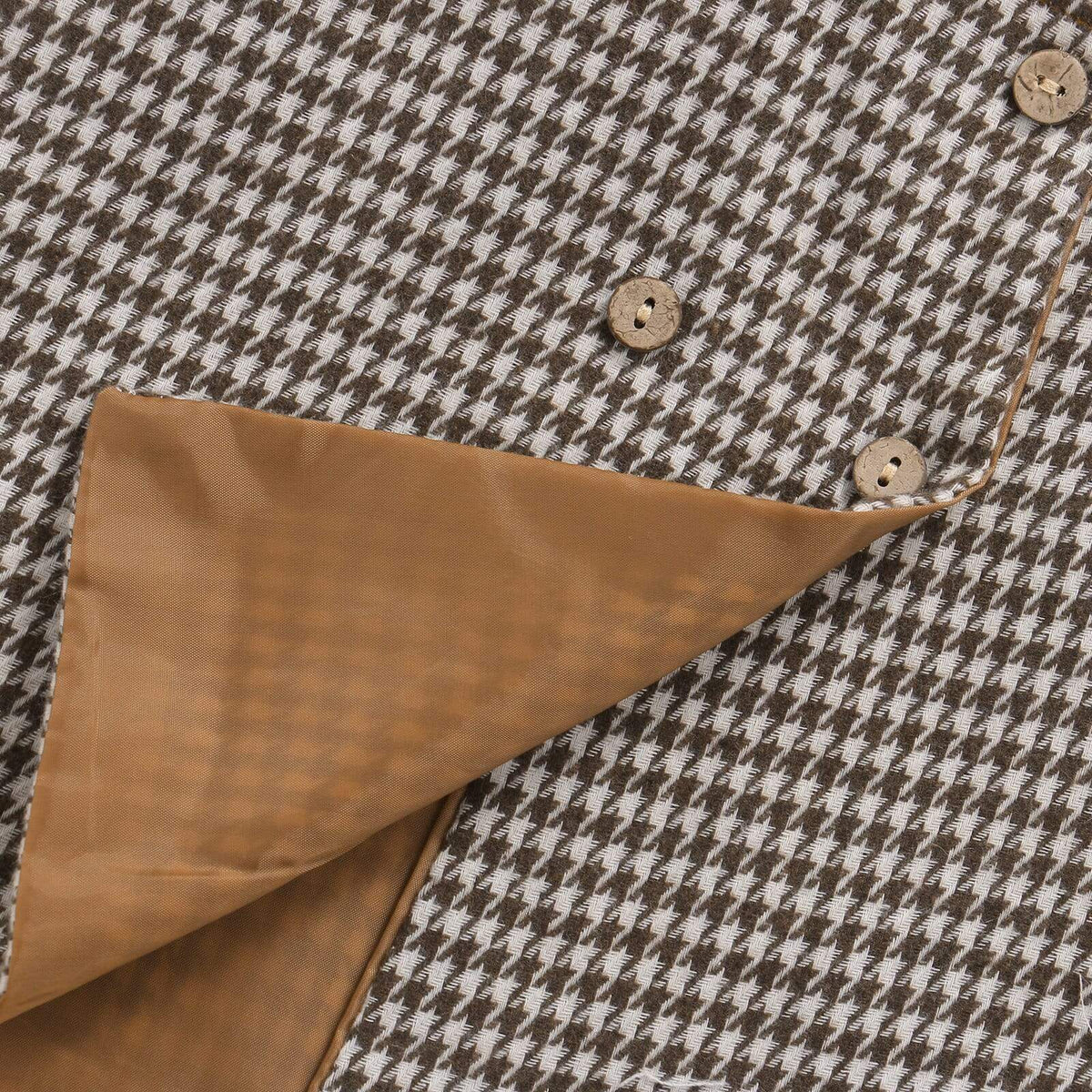 Girl's Clothing Lace Floral Long Sleeve Ruffles Collar Tops Plaid Printed Suspender Skirts