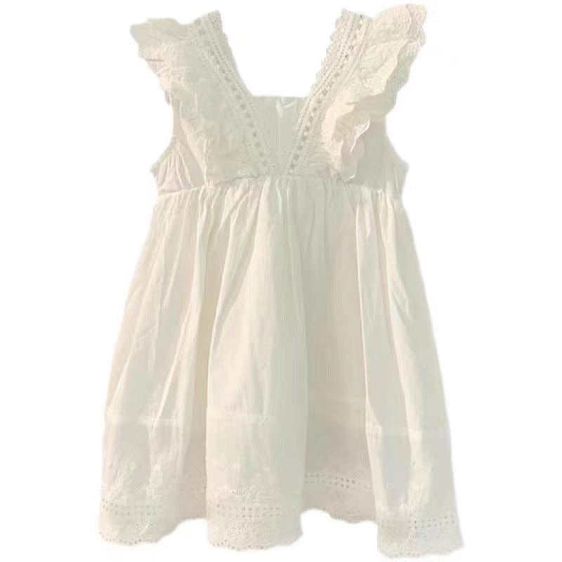 White / 7T Lace Princess Dresses