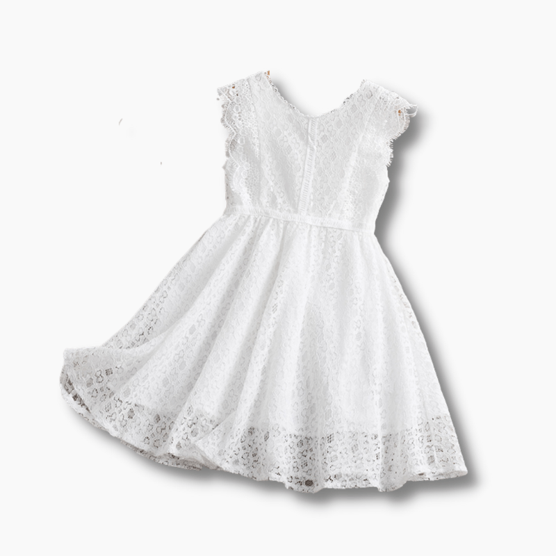 Girl's Clothing Lace V-Back Dress