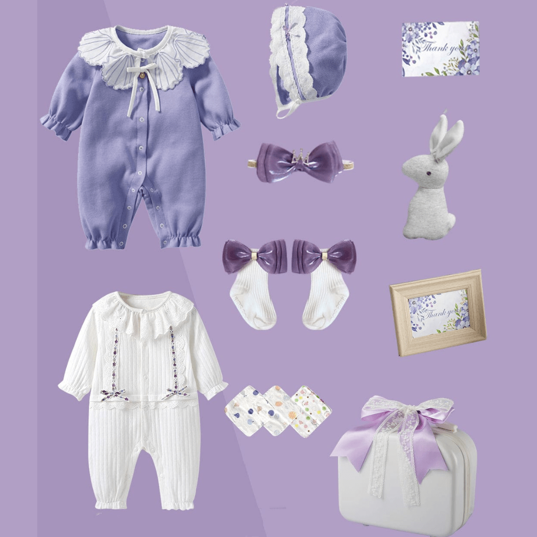 Girl's Clothing Purple Set A / 0-3M Lavender Princess Gift Set