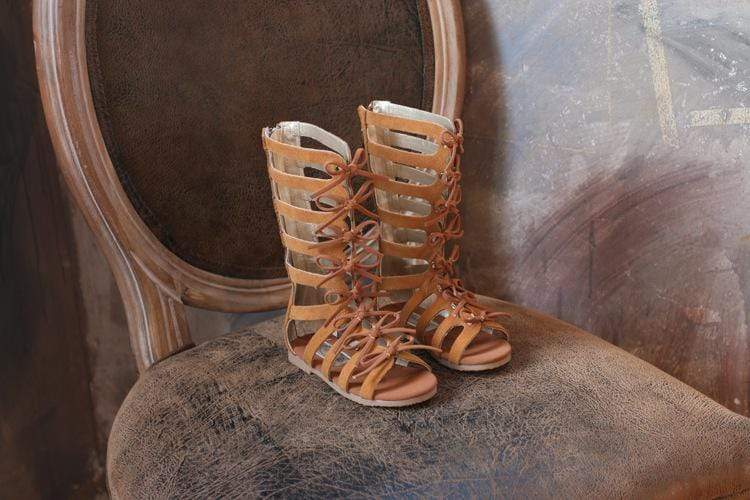 Shoes Leather Gladiator Sandals