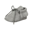 Shoes Gray / 0-6M Leather Moccasins Sequin Casual Shoes