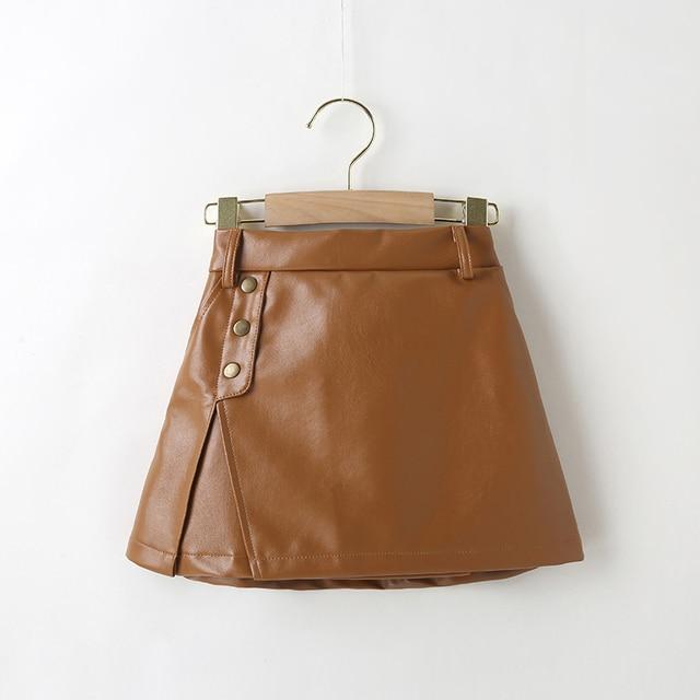 Girl's Clothing Orange / 4T Leather skirts