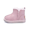 Shoes Pink / 21(insole 13.5cm) Leather Wool Snow Boots