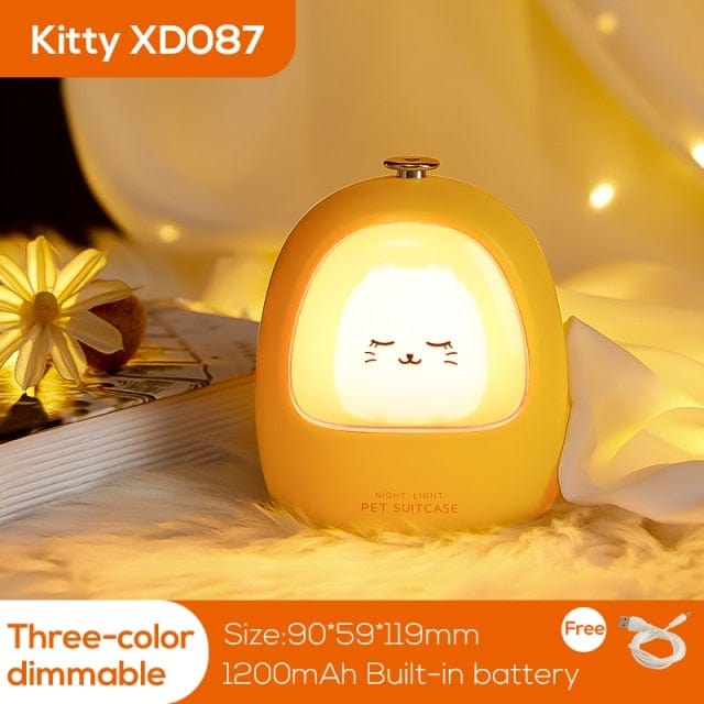 Yellow / China Led Animal Touch Night light