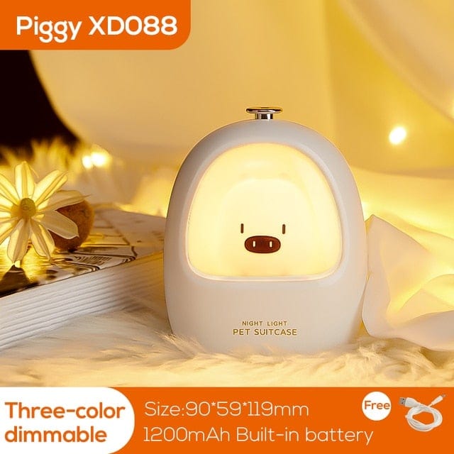 White / China Led Animal Touch Night light